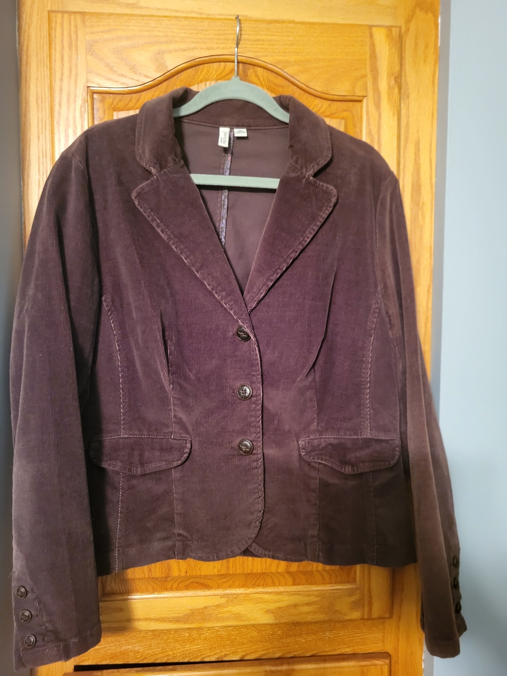 St. John's Bay Corduroy Blazer Jacket - Deep Brown